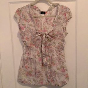Floral Peplum Shirt